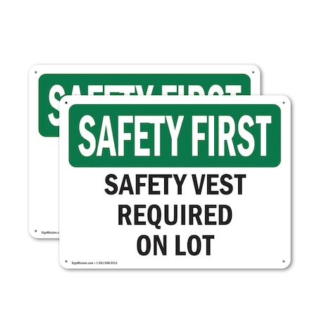 Signmission 12 in Height, 18 in Width, Aluminum, Rectangle OS-2PACK-SF-A-1218-L-10969